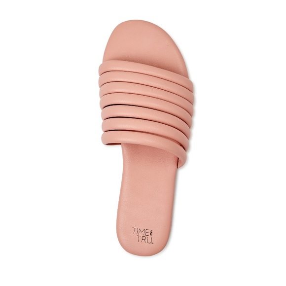 Time and Tru Multi-Band Slide Sandals Size 10 NWT - Picture 2 of 12